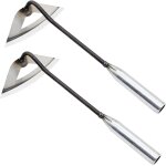 Kalanka - lot de 2 houes creuses en acier tremp� - pour d�sherber - pour le jardinage, le jardinage - ...