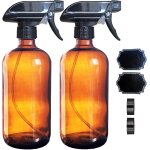 Kalanka - 2 pcs 16 oz 500 ml vaporisateur en verre rechargeable avec étiquettes, déclencheurs de pulvérisateur ... Kalanka - 2 pcs 16 oz 500 ml vaporisateur en verre rechargeable avec étiquettes, déclencheurs de pulvérisateur ...