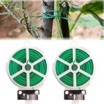 Kalanka - 2 pcs fil jardinage vert 50m rouleaux de fil de liaison fin pour plantes avec distributeur ...