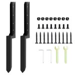 Kalanka - 2 pcs kit de réparation de poteaux de clôture épais, support de poteau en acier robuste pour ... Kalanka - 2 pcs kit de réparation de poteaux de clôture épais, support de poteau en acier robuste pour ...