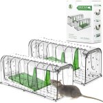 Kalanka - 2 pices pige  souris vivante, mouse trap intelligent facile  utiliser, facile  nettoyer, ...