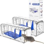 Kalanka - 2 pices pige  souris vivante, mouse trap intelligent facile  utiliser, facile  nettoyer, ...