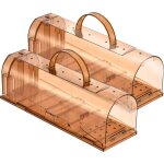 Kalanka - lot de 2 pièges a souris réutilisables de 20 cm de large, attrape - souris vivants, adaptés ... Kalanka - lot de 2 pièges a souris réutilisables de 20 cm de large, attrape - souris vivants, adaptés ...