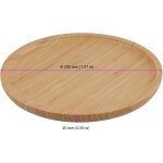 Kalanka - lot de 2 plateaux ronds en bambou de 20 cm, plateaux de service en bois pour plantes d'intérieur ... Kalanka - lot de 2 plateaux ronds en bambou de 20 cm, plateaux de service en bois pour plantes d'intérieur ...