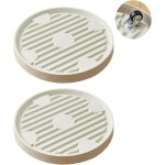 Kalanka - lot de 2 roulettes robustes pour pot de fleurs rond avec roues de freinage, support mobile ... Kalanka - lot de 2 roulettes robustes pour pot de fleurs rond avec roues de freinage, support mobile ...