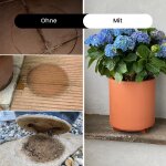 Kalanka - ® lot de 2 soucoupes pour pot de fleurs - couleur : terre cuite - rond - diamtre : 16 cm ...