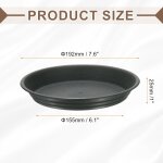 Kalanka - lot de 2 soucoupes rondes en plastique de 15, 5 cm pour pot de fleurs - plateau de drainage ...