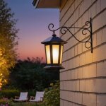 Kalanka - lot de 2 supports de panier  suspendre d'extrieur de 25 cm ¿ crochets muraux robustes en ...