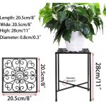 Kalanka - lot de 2 tabourets de plantes vintage en fer, escaliers de fleurs, étagère de jardin, étagère ... Kalanka - lot de 2 tabourets de plantes vintage en fer, escaliers de fleurs, étagère de jardin, étagère ...