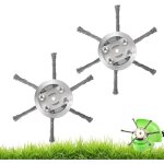 Kalanka - lot de 2 t�te de d�broussailleuse en fil d'acier, brosse m�tallique pour d�broussailleuse, ...