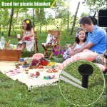 Kalanka - lot de 20 piquets de membrane de jardin de 15 cm, piquets en plastique pour lutter contre les ...