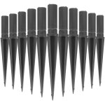 Kalanka - lot de 20 piquets de rechange en plastique noir pour lampes solaires de jardin, compatibles ... Kalanka - lot de 20 piquets de rechange en plastique noir pour lampes solaires de jardin, compatibles ...
