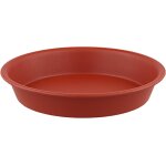 Kalanka - lot de 20 soucoupes rondes en plastique pour pots de fleurs, 15, 7 cm, rouges, pour l'intrieur ...