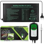 Kalanka - 24 * 52cm tapis chauffant pour semis et contrleur de thermostat 68 - 108 f contrleur de thermostat ...
