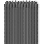 Kalanka - lot de 25 piquets en métal robuste avec revêtement de protection pour tomates, arbres et vignes ... Kalanka - lot de 25 piquets en métal robuste avec revêtement de protection pour tomates, arbres et vignes ...