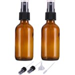 Kalanka - 2pcs 60ml flacon vaporisateur vide verre, bouteille spray verre avec brouillard de pulverisateur ...