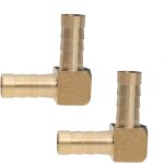 Kalanka - 2pcs 8mm barbe en laiton raccord de tuyau coude tuyaux de carburant connecteur adaptateur 1 ...