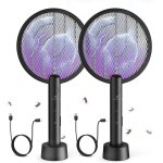 Kalanka - 2pcs raquette electrique insectes 4000v puissante raquette anti moustique rechargeable par ...