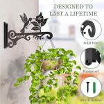 Kalanka - 2pcs supports panier a suspendre, hanging plant holder, supports jardin suspendus cintres pot ...