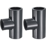 Kalanka - 2pcs tee pvc raccord 3 / 4 x 1 / 2  3 way connecteur meuble construction grade tuyau coude ...