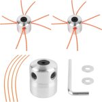 Kalanka - 2x t�te de d�broussailleuse universelle en aluminium t�te de coupe - herbe fil nylon m8 m10 ...