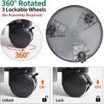 Kalanka - lot de 3 bacs à plantes de 33 cm avec roue verrouillable, drainage et auto - arrosage, support ... Kalanka - lot de 3 bacs à plantes de 33 cm avec roue verrouillable, drainage et auto - arrosage, support ...