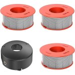 Kalanka - 3 bobine de fil convient pour bosch f016800175, rechange coupe bordure pour bosch art 23 26 ...