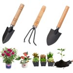 Kalanka - lot de 3 outils de jardinage, mini outils de jardin kit du petit jardinier avec poigne en ...
