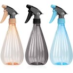 Kalanka - 3 pcs 600ml pumpkin stripe spray bottle - tri - colour (orange, grey, blue) pour plantes, nettoyage, ...