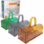 Kalanka - lot de 3 piège à souris vivantes - très grand et réutilisable, avec poignée, respectueux des ... Kalanka - lot de 3 piège à souris vivantes - très grand et réutilisable, avec poignée, respectueux des ...