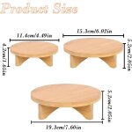 Kalanka - lot de 3 plant tabouret, mini tabouret rond en bois, amovible présentoir de tabourets en bois, ... Kalanka - lot de 3 plant tabouret, mini tabouret rond en bois, amovible présentoir de tabourets en bois, ...