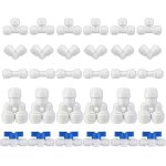 Kalanka - 30 pcs tube d'osmose inverse water filter fittings, raccord de cnnecteur pour réfrigérateur ... Kalanka - 30 pcs tube d'osmose inverse water filter fittings, raccord de cnnecteur pour réfrigérateur ...