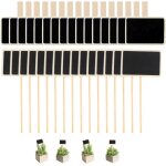 Kalanka - 30 pieces etiquette de jardin etiquettes plantes en boi impermable etiquettes de plantes en ...