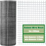 Kalanka - 30cm x 6m grillage anti - rongeurs, acier inoxydable 304 grillage métallique anti - rats pour ... Kalanka - 30cm x 6m grillage anti - rongeurs, acier inoxydable 304 grillage métallique anti - rats pour ...