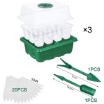 Kalanka - 3pcs bac à semis pour semis, semis plateaux de culture, croissance semence, kit de démarrage ... Kalanka - 3pcs bac à semis pour semis, semis plateaux de culture, croissance semence, kit de démarrage ...