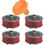 Kalanka - 4 bobine fil coupe bordure compatible avec gardena 5364 - 20, bobine de rechange convient pour ...
