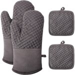 Kalanka - lot de 4 maniques de cuisine - gants de cuisine résistants à la chaleur et antidérapants - ... Kalanka - lot de 4 maniques de cuisine - gants de cuisine résistants à la chaleur et antidérapants - ...