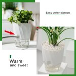Kalanka - 4 pcs pots de fleurs en plastique, 20 / 15 / 12cm pot de fleurs auto - arrosant, bac a reserve ... Kalanka - 4 pcs pots de fleurs en plastique, 20 / 15 / 12cm pot de fleurs auto - arrosant, bac a reserve ...