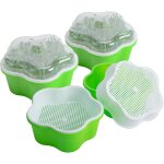 Kalanka - 4 pièces plateaux de germination de graines avec couvercle, 16cm bac à semis de graines propagateur ... Kalanka - 4 pièces plateaux de germination de graines avec couvercle, 16cm bac à semis de graines propagateur ...