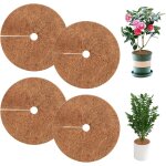 Kalanka - 4 pices tapis de coco plantes, 20cm disque de protection plante, tapis en fibre de coco rutilisabl ...