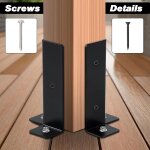 Kalanka - lot de 4 supports d'ancrage réglables, supports d'ancrage, ancrage de poteau, convient pour ... Kalanka - lot de 4 supports d'ancrage réglables, supports d'ancrage, ancrage de poteau, convient pour ...