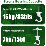 Kalanka - lot de 4 supports muraux pour plantes suspendues - crochets de plafond - crochets muraux dcoratifs ...