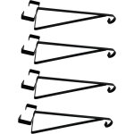 Kalanka - lot de 4 supports de panier suspendus pour poteaux de clôture en béton Kalanka - lot de 4 supports de panier suspendus pour poteaux de clôture en béton