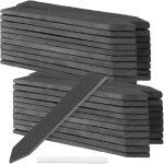 Kalanka - lot de 40 etiquettes de jardin en ardoise avec stylo talc, etiquettes de jardin en ardoise ...