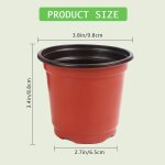 Kalanka - lot de 40 pots de fleurs en plastique de 10, 2 cm pour semis succulents, coupe et transplantation ...