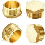 Kalanka - 4pcs bouchon de tuyau d'arrosage, bouchon de robinet de tuyau d'arrosage en laiton, bouchon ...