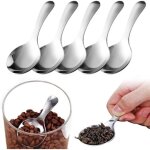 Kalanka - lot de 5 mini - pelles � manche court, mini - pelles argent�es pour bo�tes de conserve, petites ...