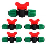 Kalanka - 5 pices 16mm vanne commutation d'irrigation, irrigation pipe valve switch, robinets de verrouillage ...