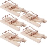 Kalanka - lot de 5 piges  souris - souricire - tapette  souris en bois - efficace, rutilisable - ...