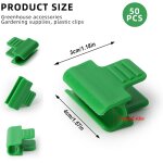 Kalanka - 50 pièces pinces fixations pour serre 11mm, clip de film de serre, pince à effet de serre, ... Kalanka - 50 pièces pinces fixations pour serre 11mm, clip de film de serre, pince à effet de serre, ...